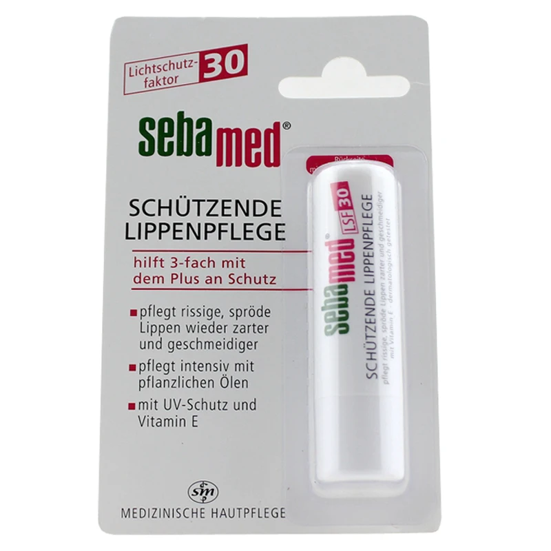 

Бальзам для защиты губ Sebamed SPF30, увлажняющий и питательный