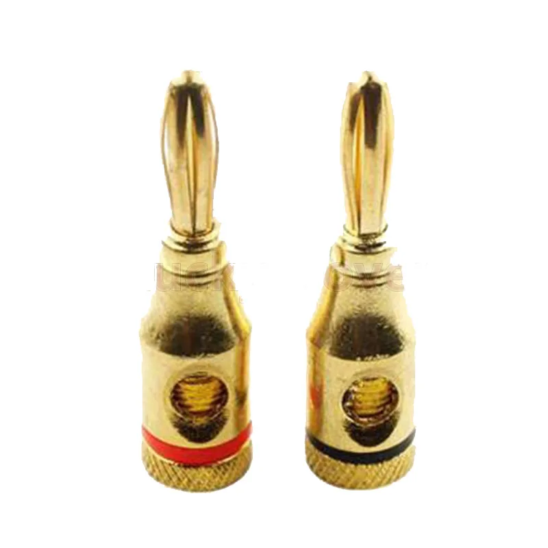 

4 шт. музыкальный аудио динамик кабель провода 4 мм разъем типа "банан"