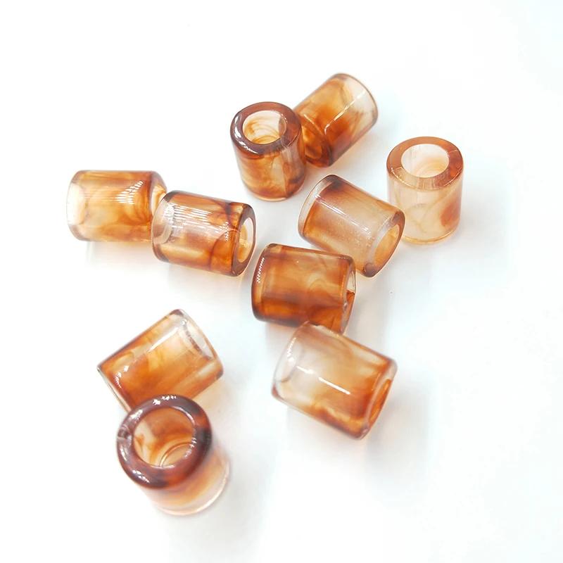 Новинка 2019 акриловый коричневый гладкий бисер в форме цилиндра 11 мм 20 ⑤ упак.