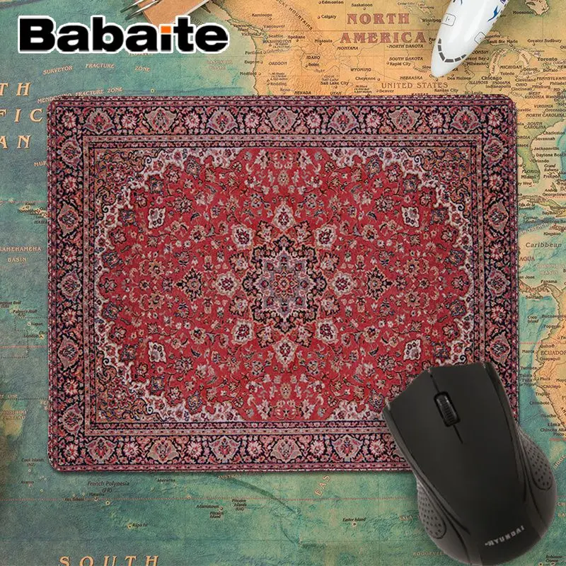 No LockEdge 18x22cm Babaite персидский коврик, индивидуальный игровой коврик для мыши для ноутбука, модный компьютерный коврик для мыши, игровой коврик для мыши - Цвет: No LockEdge 18x22cm
