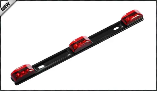 1) красный 3-Lamp грузовик/Трейлер ID светодиодный светильник бар для Ford F150 F250 F350 Dodge ram 1500 2500 3500 Chevy Silverado, GMC Sierra и т. Д