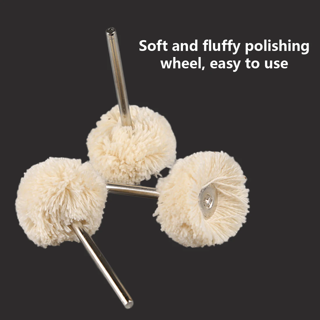 

Power Tools Accessories 2.35mm/3.0mm 10pcs Diameter Woolen Polishing Wheel Buffing Pad Brush Set Dremel Rotary for Jewelry Metal