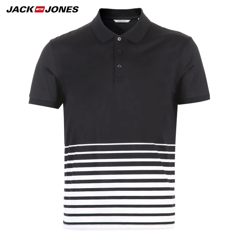 Jack Jones 2018 Новинка мужская футболка хлопок 100% уютная и тонькая ткань прямой фасон