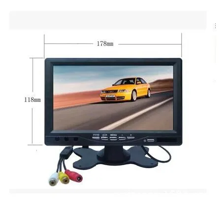 SHRXY мини дверной глазок видео 7 дюймов LCD TFT HD цифровой BNC монитор камеры