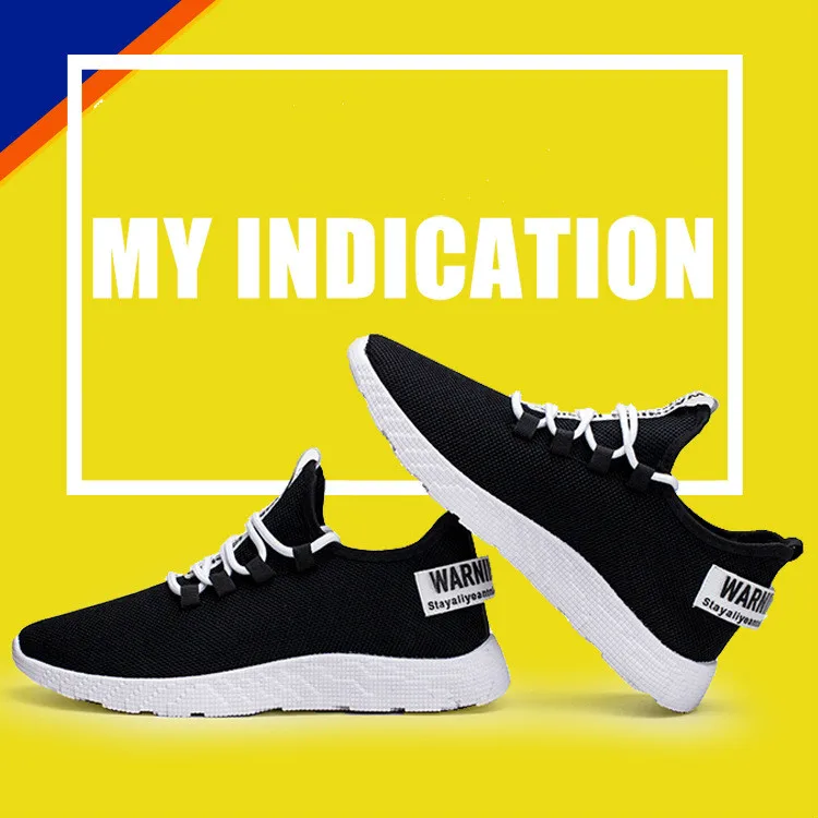 Men Sneakers New Breathable Lace Up Men Mesh Shoes Fashion Casual No-slip Men Vulcanize Shoes Tenis Masculino