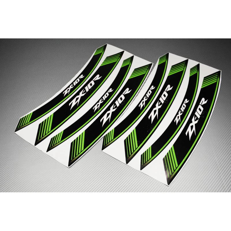 Мотоцикл 8X толстый край внешний обод наклейки в полоску колесные для KAWASAKI ZX10-R ZX10R