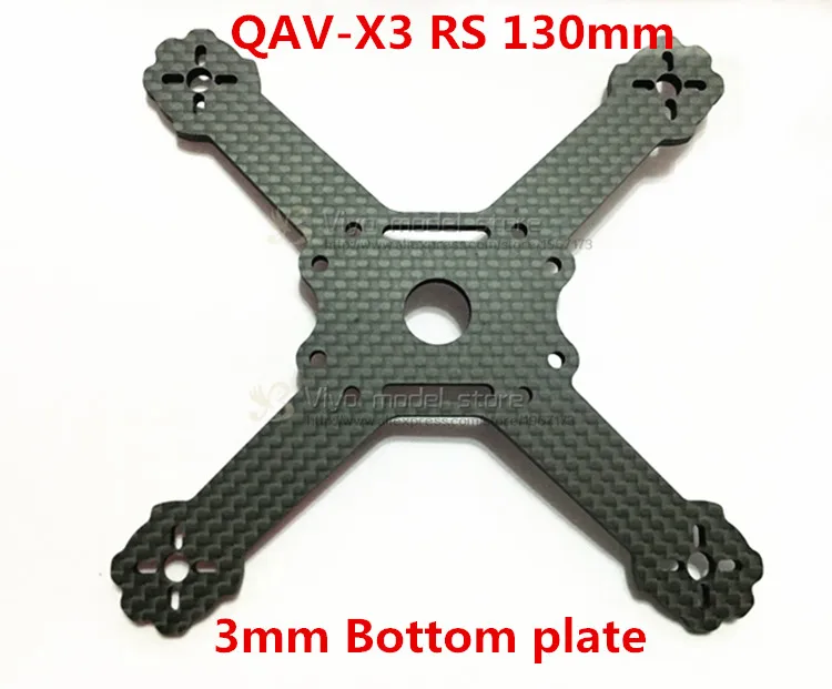 DIY FPV mini racing drone QAV-X3 RS 130 мм Квадрокоптер 3K рамка из чистого углеродного волокна