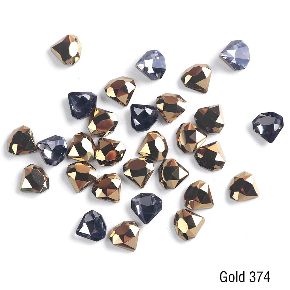 10 шт. Crystal AB Flatback Diamond 6 мм ногтей Стразы 3D для ногтевого дизайна блеск драгоценные