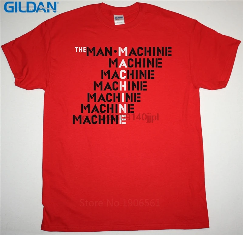 Футболка с принтом Забавные футболки круглым вырезом для мужчин Suppli Kraftwerk The Man