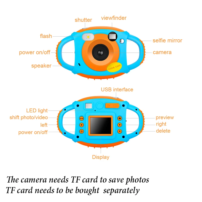 Детская цифровая камера детский подарок на день рождения мини для малышей
