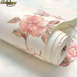 Beibehang Европейская Современная Цветочная рельефная настенная бумага для фона телевизора 3D настенная бумага для гостиной настольный рулон