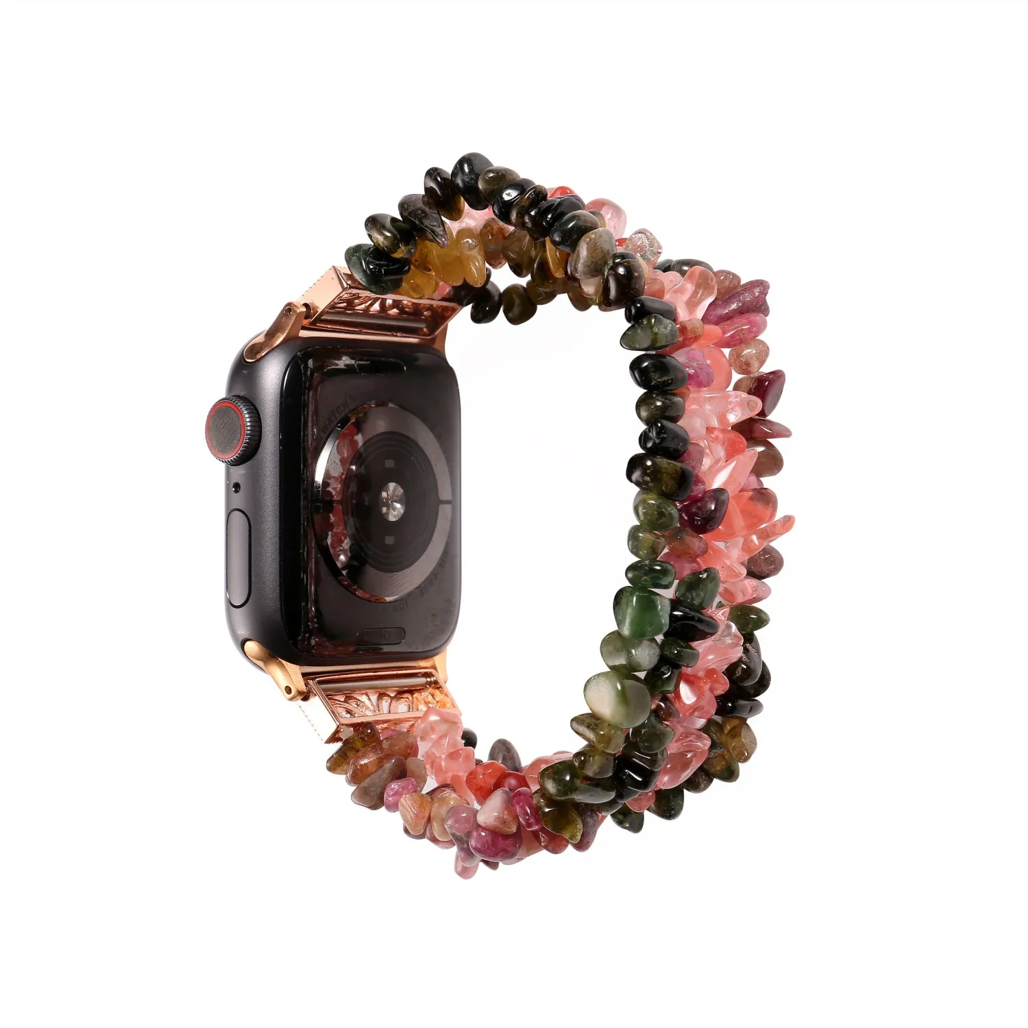 Браслет из натурального агата для Apple Watch Band 38 мм 40 42 44 ремешок с аметистом iWatch Series 1