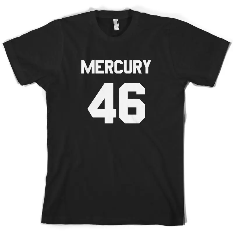Mercury 46 Мужская футболка Freddie Music Free UK P & Новые футболки Забавные топы унисекс