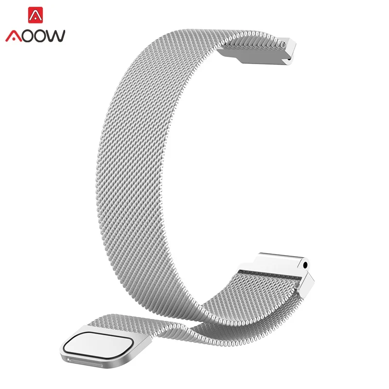 AOOW Milanese Loop Магнитный металлический Нержавеющая сталь ремешок для смарт-часов Garmin Forerunner 220/230/235/620/630/735 часы сменные ремешки