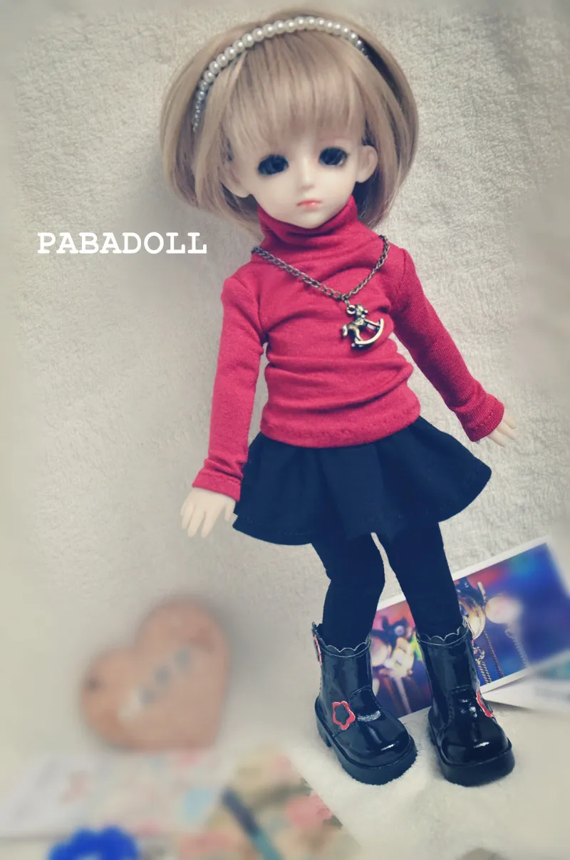 Футболка с высоким воротом для куклы BJD 1/6 YOSD 1/4 MSD 1/3 SD10/13 Одежда SD16 CWB67|doll clothes|for bjd1/3