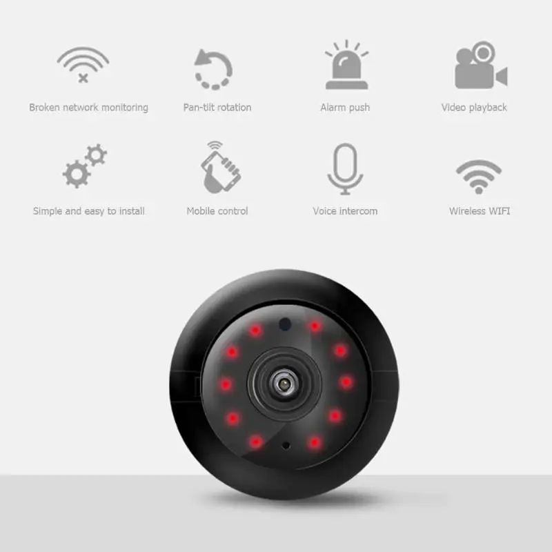 Беспроводная мини камера с Wi Fi 1080P HD видео Датчик инфракрасное ночное видение
