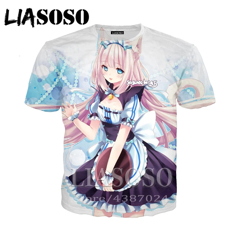 Мужская и женская футболка с 3d принтом LIASOSO Повседневная в стиле Харадзюку