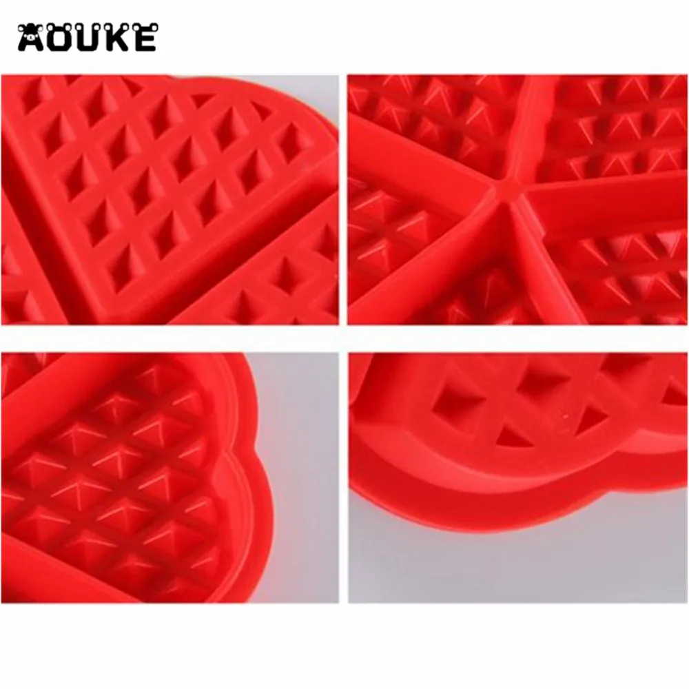 Сердце Круглый вафельный силиконовые формы Кондитерские Торт Шоколад Плесень