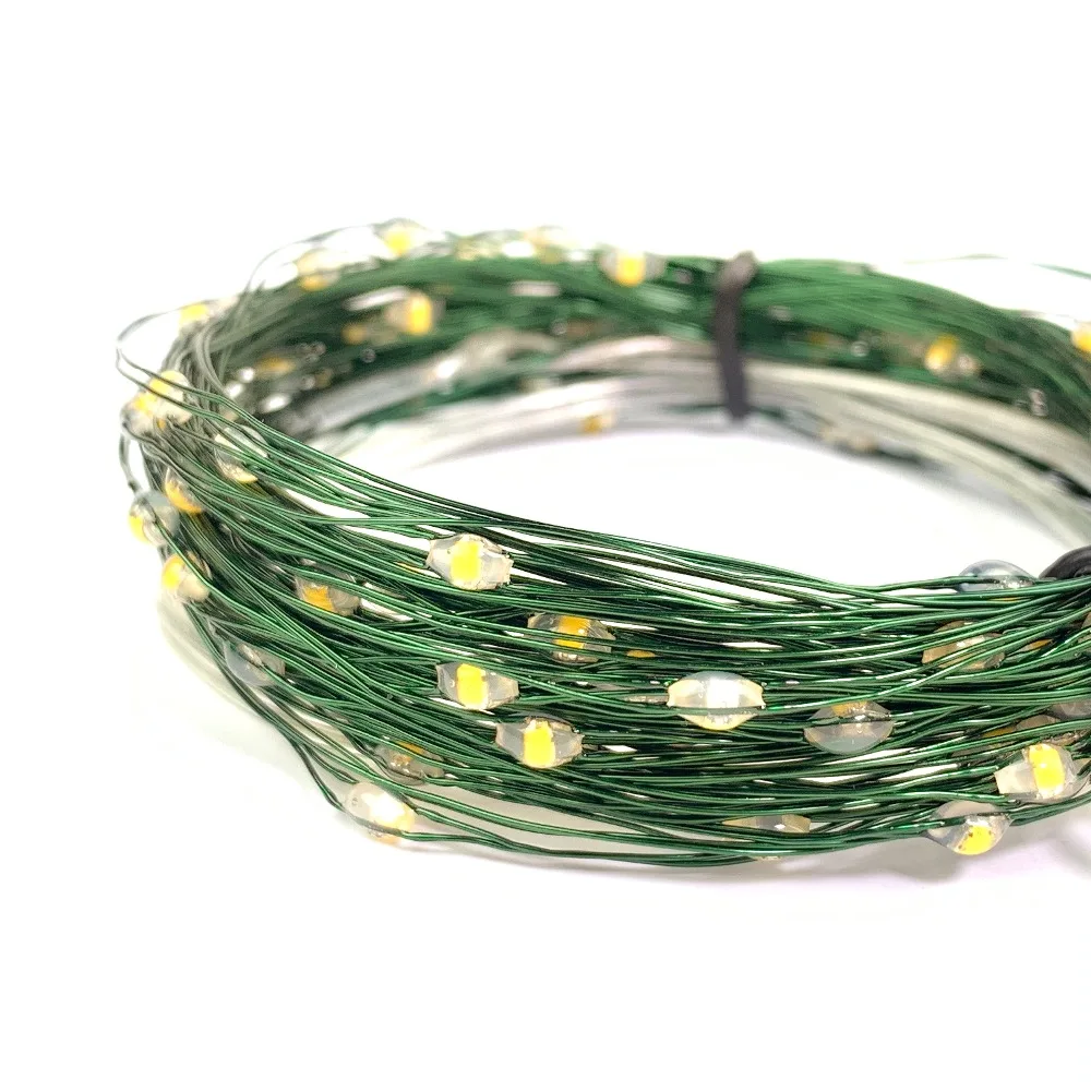 

Christmas lights 2M 20LED Green wire string battery operated fairy lights string for holiday party wedding decoration garlands