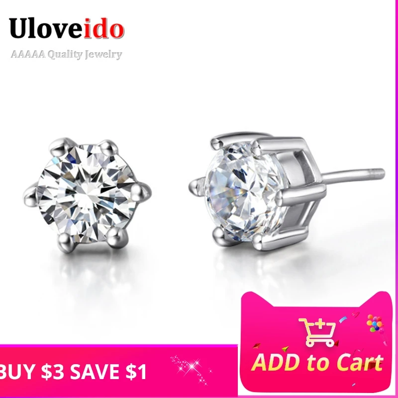 Uloveido свадебные серьги для Для женщин серьга белый Ювелирные изделия из
