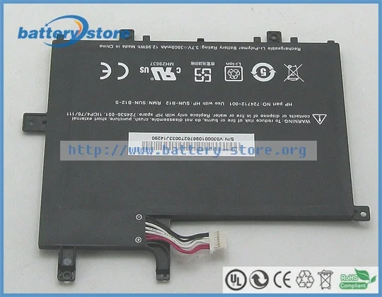 Новые оригинальные аккумуляторы для ноутбуков slate 7 tablet 724712-001 FB1350 SUN-B12 -S 724536-001