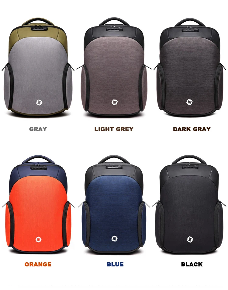 Рюкзак ozuko, водонепроницаемый, мужской, Mochila, внешний, USB, зарядка, 15,6 дюймов, рюкзак для ноутбука, школьный, Повседневный, школьный, анти-вор, рюкзак
