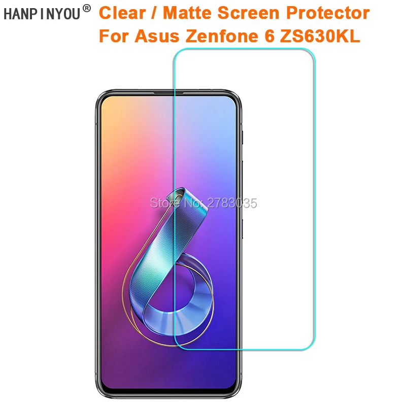 Защитная пленка для Asus Zenfone 6 6Z 2019 ZS630KL 4 &quotпрозрачная глянцевая/Антибликовая