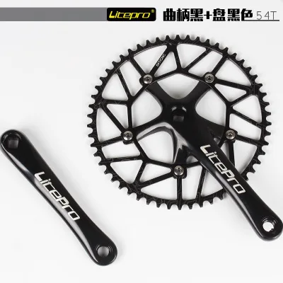 50 t/52 t/54 t/56 t/58 t Litepro CNC легкая узкая широкая цепь 130BCD - Цвет: 54 T black