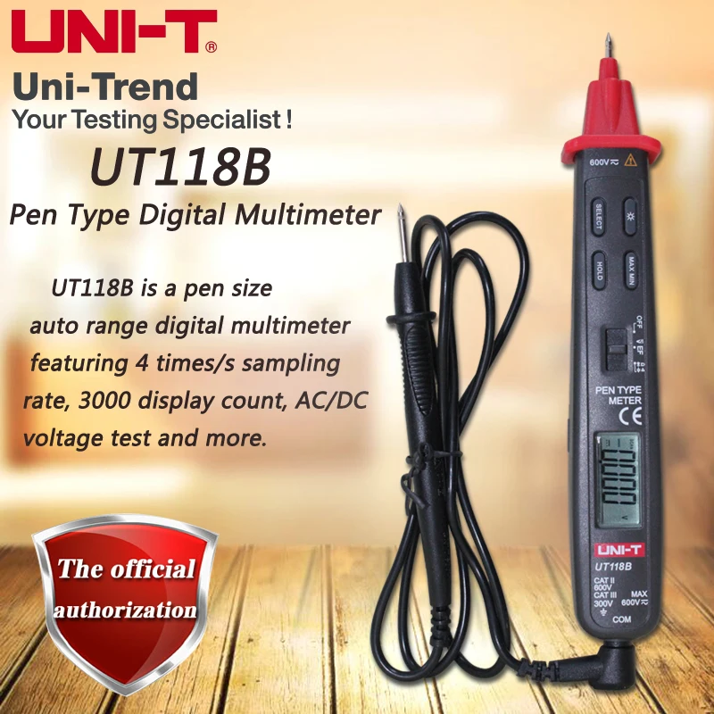 UNI T UT118B Тип пера цифровой мультиметр/функция EF/ЖК подсветка/цифровое