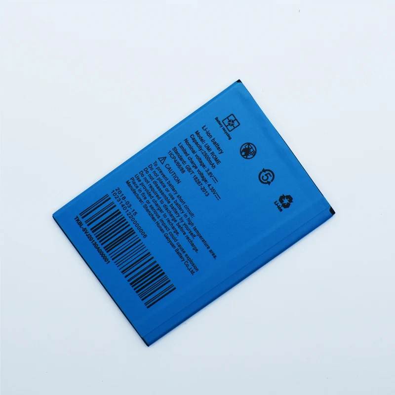 Hekiy 2019 UMI ROME аккумулятор для телефона X 2500 mAh высокая емкость 3 8 V высокое качество