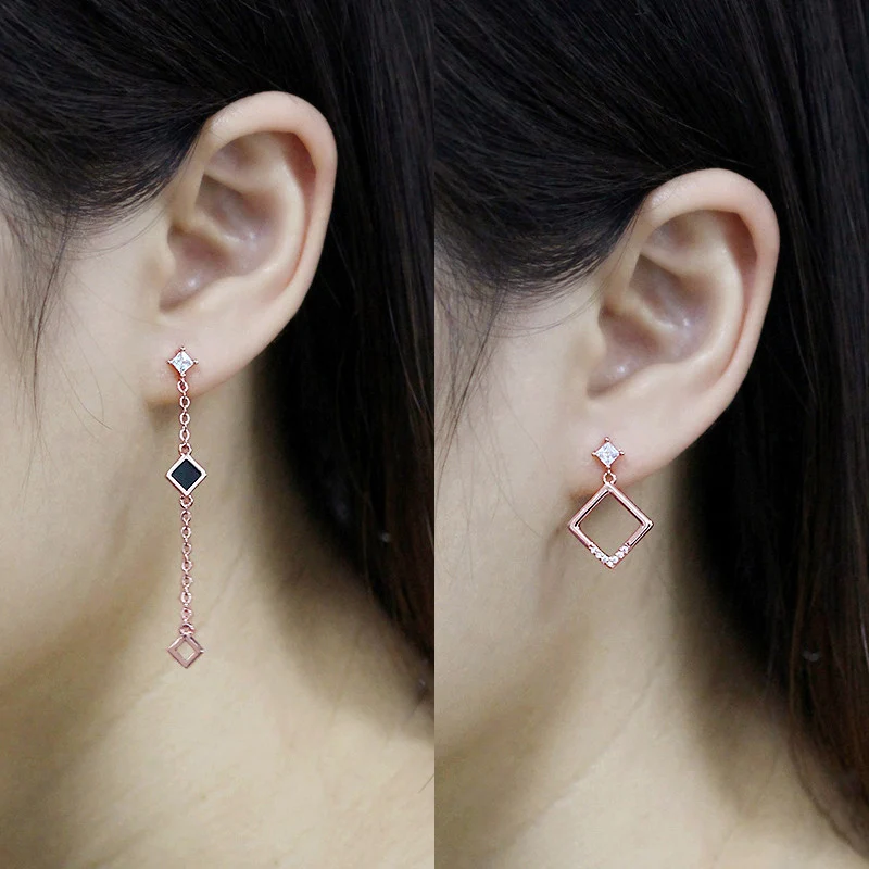 Женские винтажные квадратные серьги ZEADear длинные висячие хит продаж ювелирные