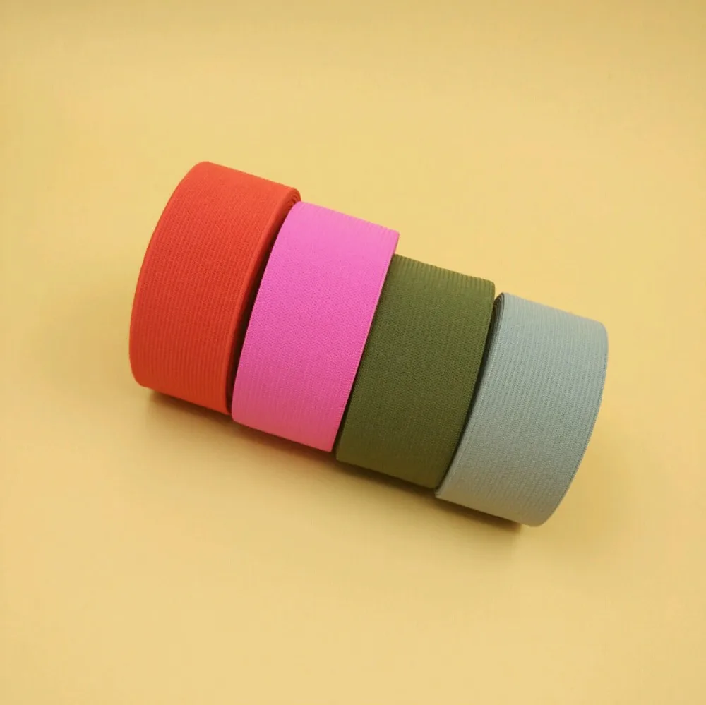 Мягкая трикотажная плетеная эластичная лента Ширина 1 5 дюйма 38 мм 10 сплошных