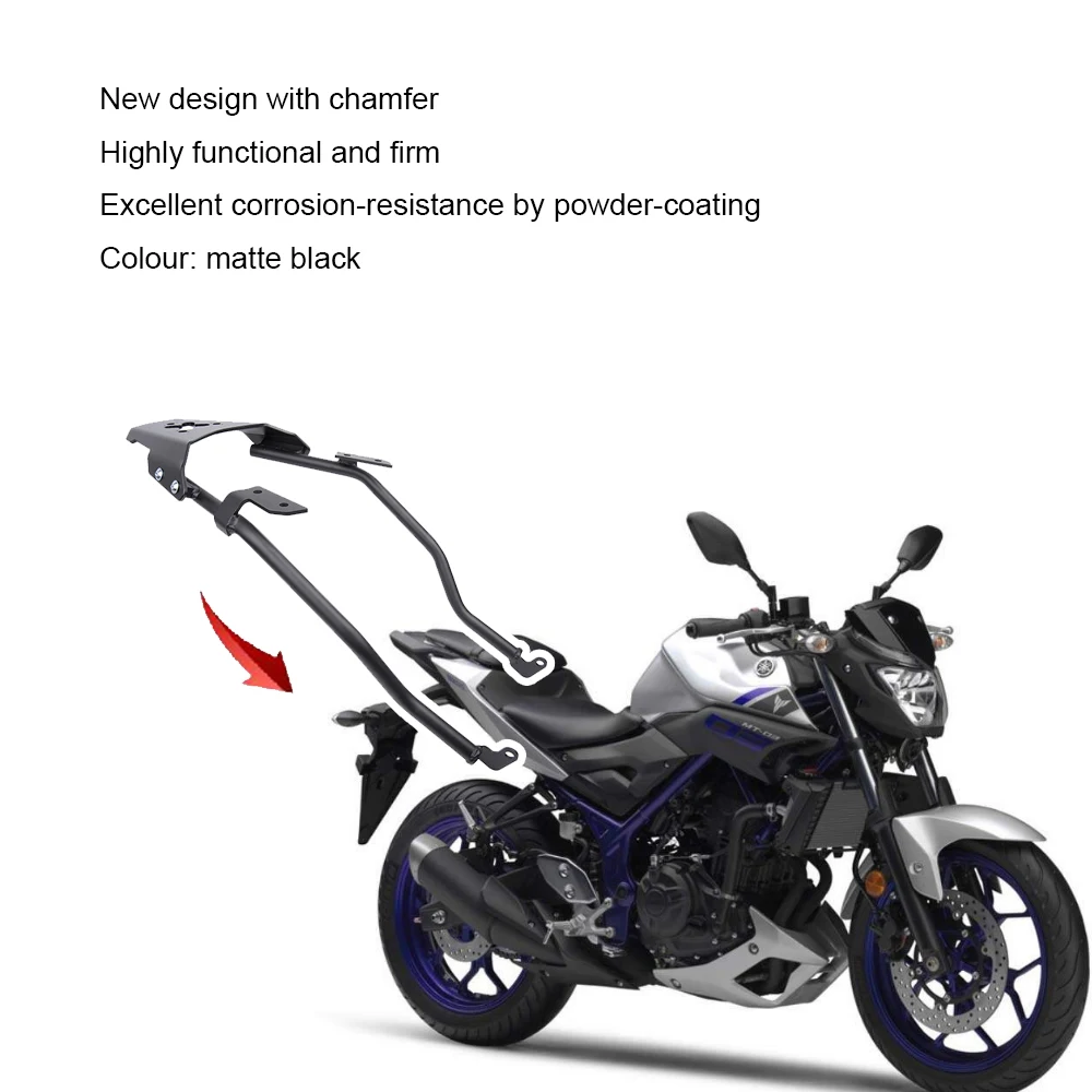 Верхняя задняя багажная стойка для Yamaha MT03 поддержка крыла MT25 2019 2018 2017 аксессуары