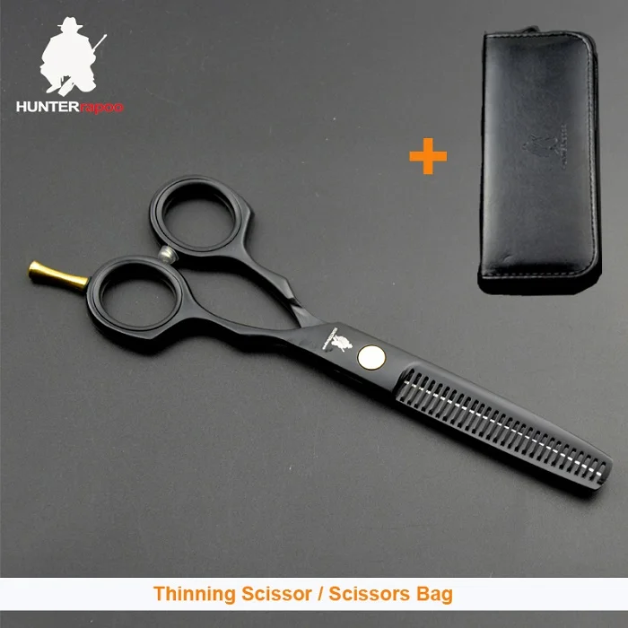 thinner with bag Скидка 30% 5,5 дюймов из нержавеющей стали Профессиональные Парикмахерские ножницы набор филировочные ножницы для декоративные парикмахерские ножницы HT9131 - Цвет: thinner with bag