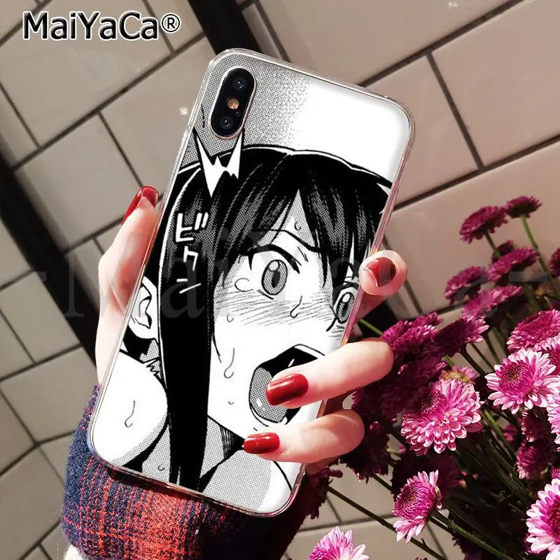 MaiYaCa аниме девушка мультфильм Япония Coque Оболочка Чехол для телефона для Apple iPhone 8 7 6 6S Plus X XS MAX 5 5S SE XR Чехол для мобильного телефона - Цвет: A2