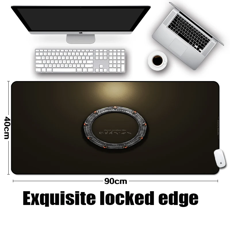 Congsipad 400x900 мм Большой Коврики на стол Звёздные Врата земли SG1 серии Космический линкор ПК настольный коврик для мыши Коврик для оптической/мышь с трекболом