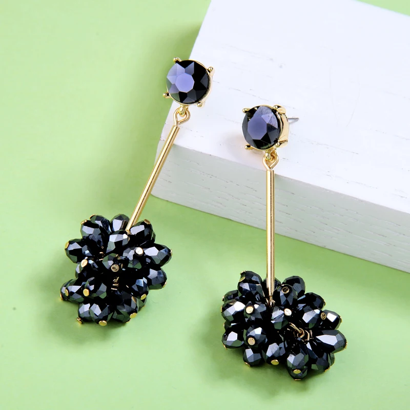 Glass Beads Fringe Classic Queens Cat Walk Show Mysterious Black For Women Fashion Jewelry Drop Shipping Accessories |