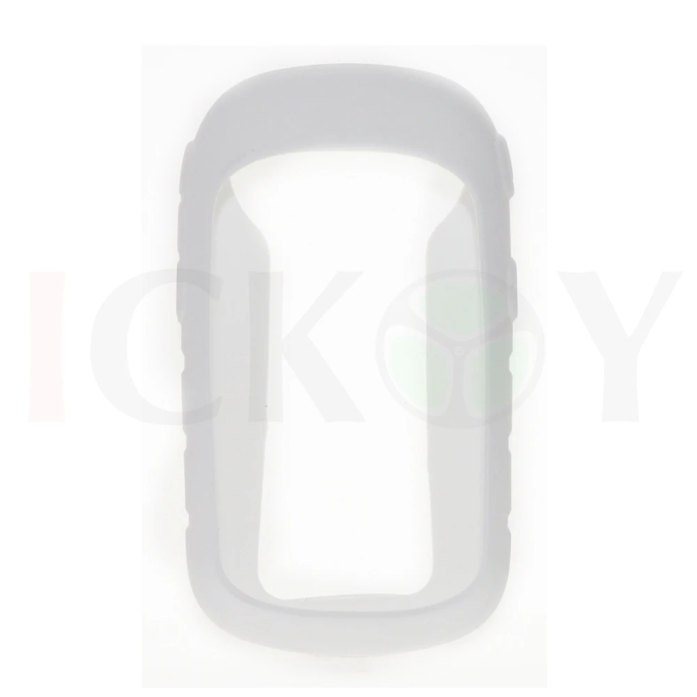 Защитный силиконовый резиновый белый чехол + черный съемный ремешок для шеи с