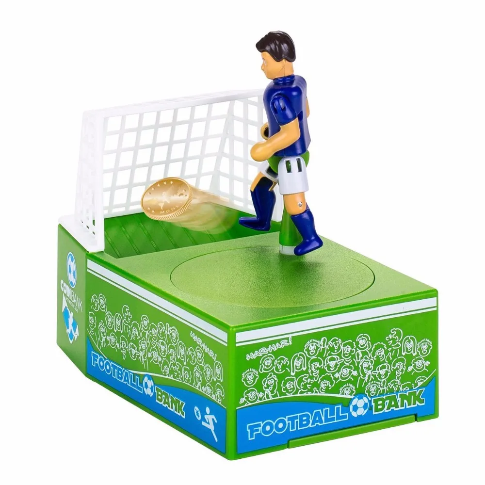 Creative Football Field Piggy Bank Soccer Shot Coin Holder Saving Money Jar Box 2019 Funny Gift Kids child For Friends Toys | Дом и сад