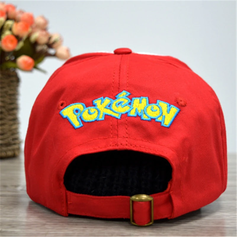

Anime Pocket Monster Cosplay Costumes Hats Pokemon Cap Ash Ketchum Pokemon Trainer Caps