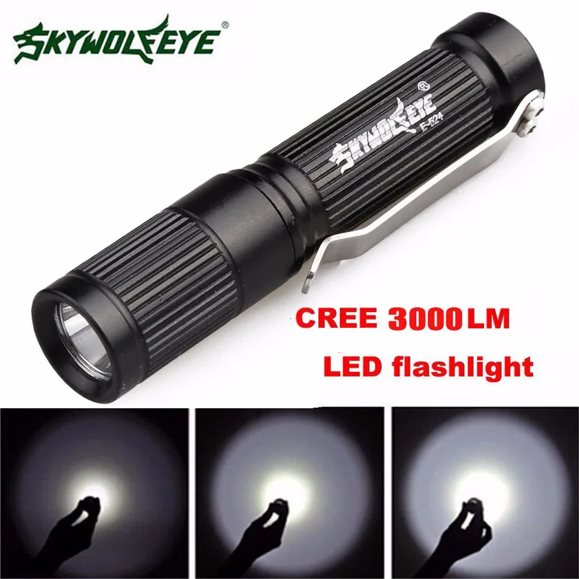 Супер 3000лм CREE XM-L Q5 светодиодный светильник 3 режима фонарь супер яркий светильник Прямая поставка