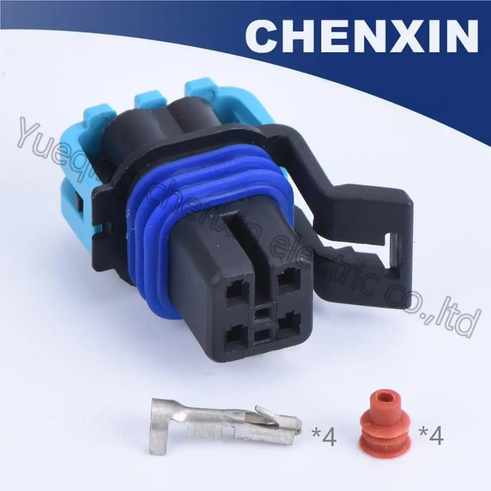 

Black 4 pin way plug car waterproof auto connector female 1.5 O2 housing plugs 12160482