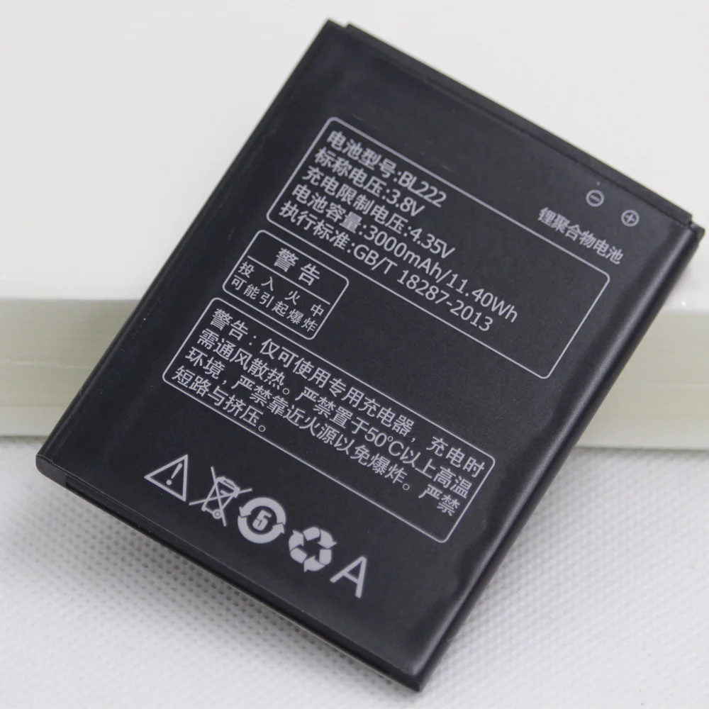 ISUNOO 10 шт./лот BL222 мобильный аккумулятор для Lenovo BL 222 S660 S668T S 660 668T 3000 мАч 3 8 в