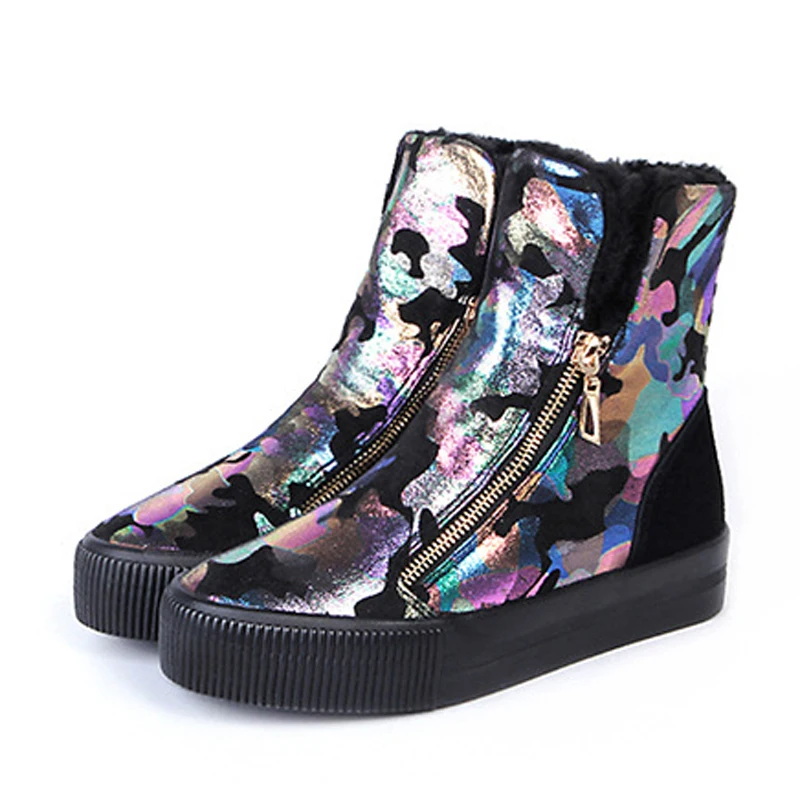 Лидер продаж обувь женские ботинки однотонные мягкие милые зимние на плоской