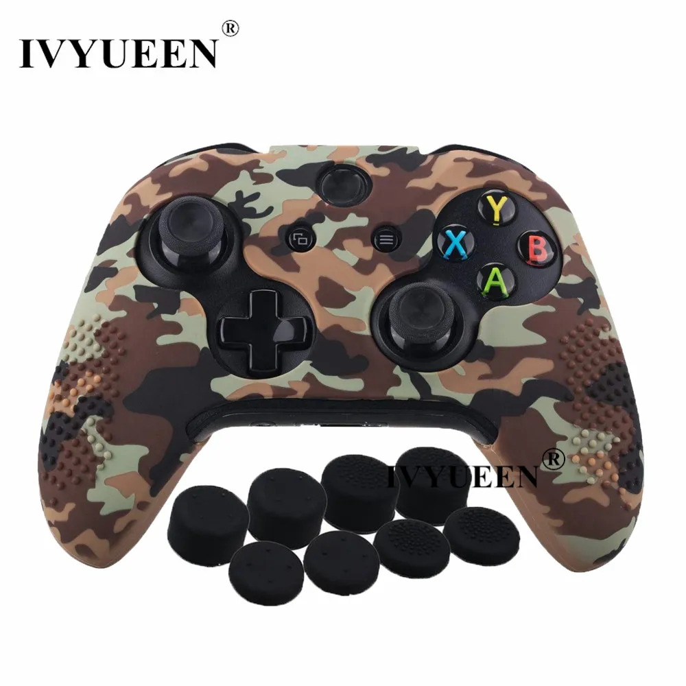 IVYUEEN 15 цветов силиконовый чехол для microsoft Xbox One X S тонкий контроллер защитный чехол с аналоговой палкой для большого пальца