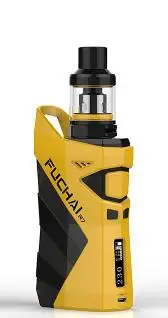 Цвет: желтый Sigelei Fuchai r7 kit Mod Kit Zinc alloy+Plastic with T4 2.5ml Tank SS303+ transparent glass Electronic Cigarette vaporizador - Цвет: Цвет: желтый