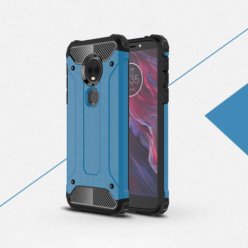 Гибридные Чехлы для Moto G7 G6 1S G5S G5 G3 G4 E6 E5 Z4 P30 Note Play Plus One power Motorola защитные чехлы