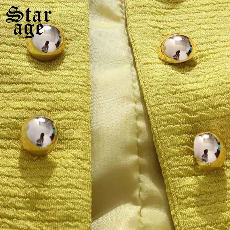 Женское короткое двубортное пальто с аппликацией весна осень 9113|jacket brand|plus jacketautumn