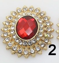2 Модные 10 шт. 25*28 мм сплав Diy аксессуары для ювелирных изделий Стразы с плоской задней частью акриловые базовые настройки ручной работы - Цвет: 2