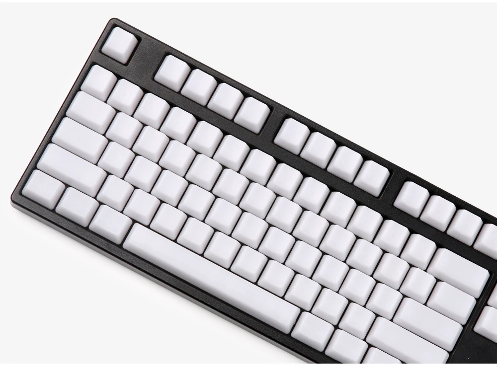 Пустой туман белого цвета pbt keycaps oem профиль 108 ключи для usb wried механическая клавиатура keycaps